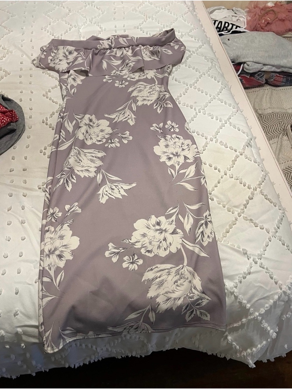 Women’s Over The Knee Tight Floral Dress Size Medium